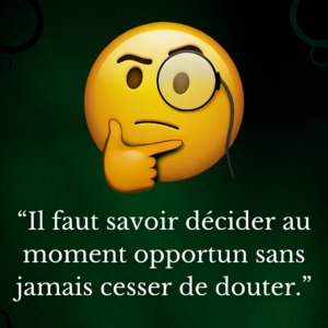 Post Instagram pour article Medium "Le doute comme vertu"