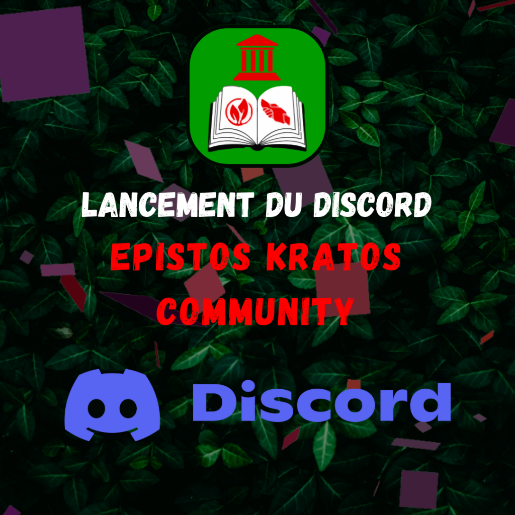 Post Instagram Epistos Kratos Ouverture du serveur Discord