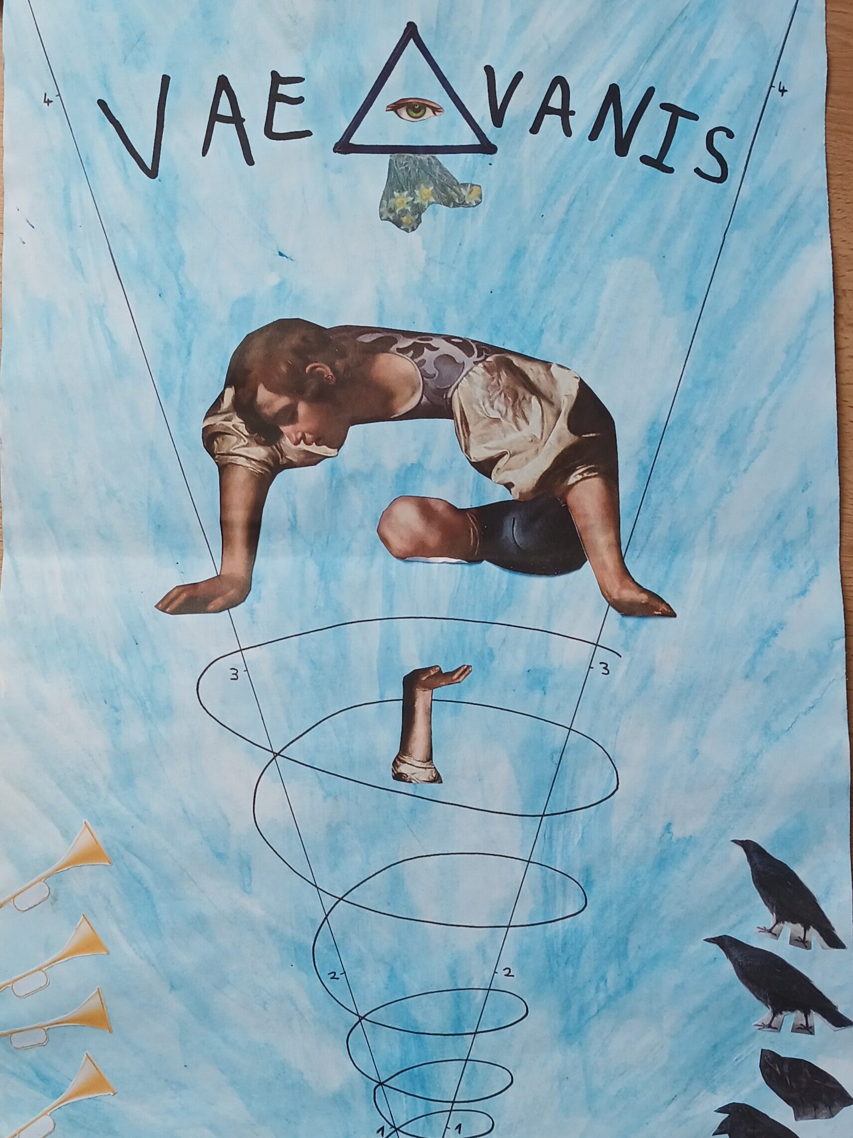 Le destin de Narcisse - Collage dans le style d'Alessandra Roccasalva