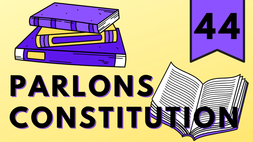 Parlons Constitution épisode 44 (miniature YouTube)