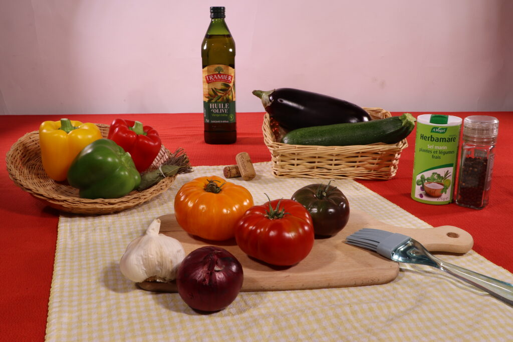 Photo culinaire (ingrédients de tian au légumes) - Net partout