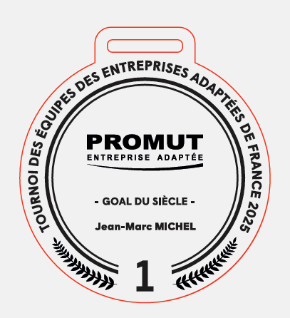 Gabarit de médaille ronde PROMUT Entreprise Adaptée