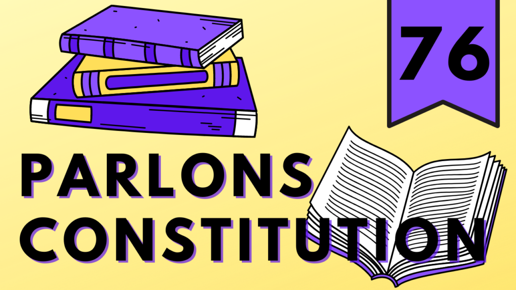 Parlons Constitution épisode 76 (miniature YouTube)